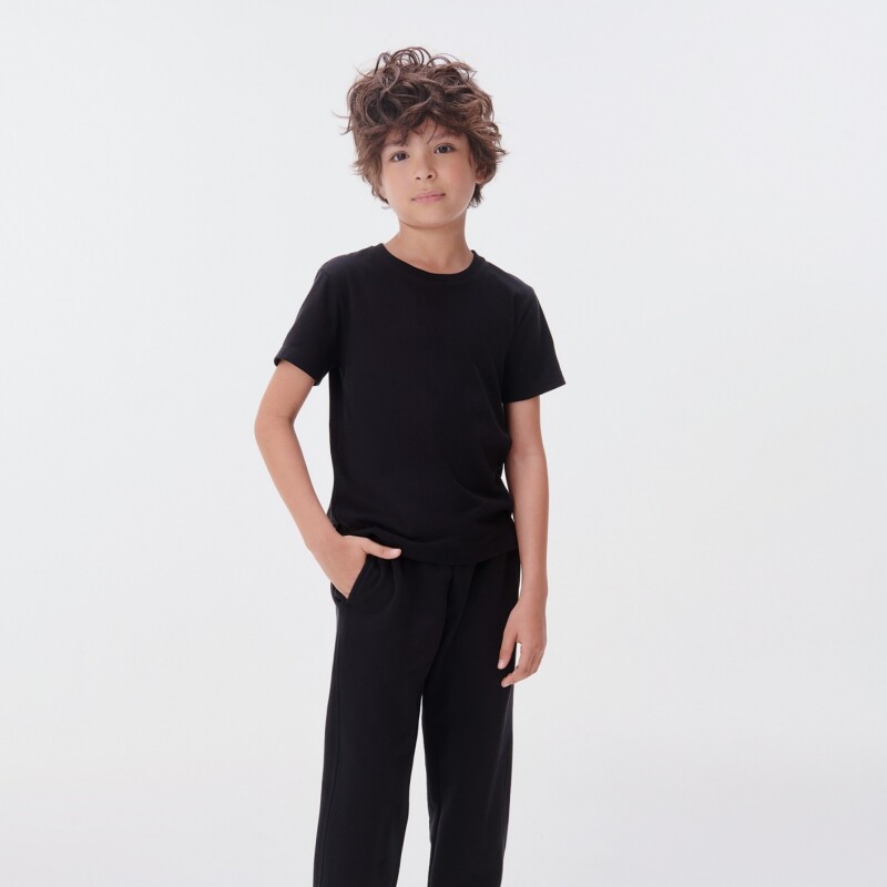 CAMISETA ML UNISSEX PRETO ESCURO