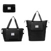 Bolso de viaje impermeable plegable y expandible negro
