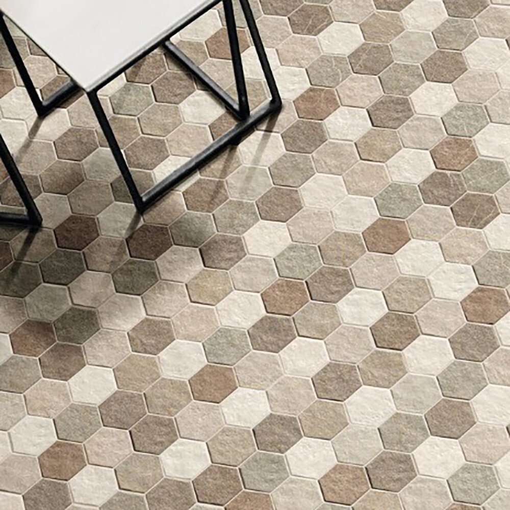 PORCELANATO STONEHENGE HEX EARTH "A" 26.5X51 CM Porcelanato Stonehenge Hex Earth "a" 26.5x51 Cm