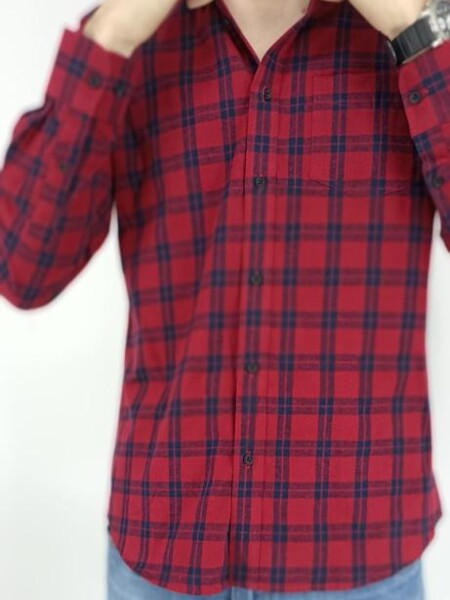 CAMISA OXX TURIN ROJO AZUL