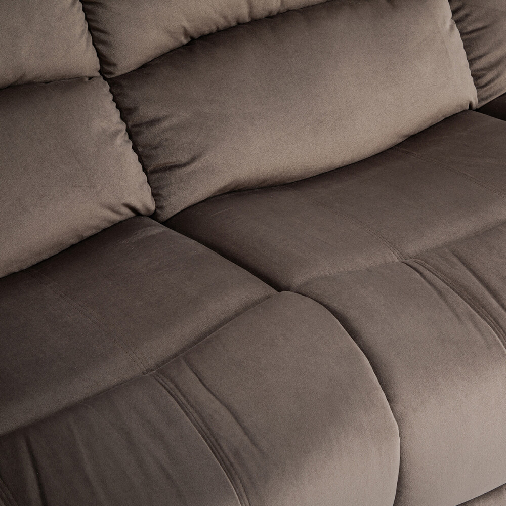 SOFÁ SILLON RECLINABLE 3 CUERPOS CHOCOLATE
