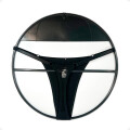 Tanga Colaless Ajustable De Encaje Trasero Negro Talla L-XL