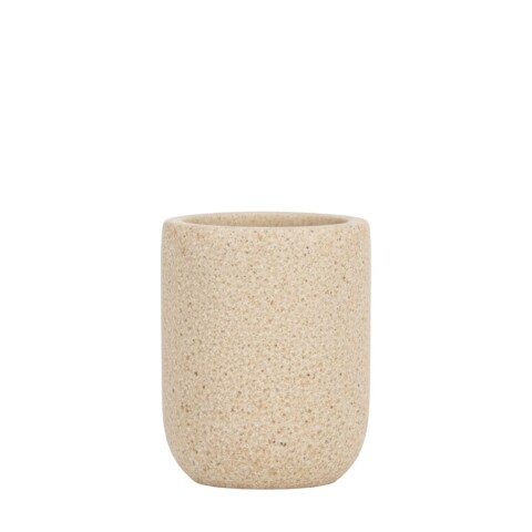 VASO ORG BEIGE EFECTO ESPONJA DE MAR Unica
