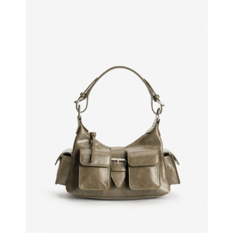 Cartera Baguette Multipocket Verde Militar