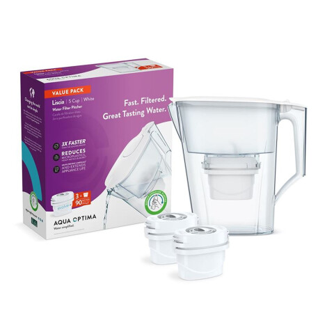 Jarra Liscia + 3 Filtro Envolve 30d Pj0616 JARRA LISCIA + 3 FILTROS 30D PJ0616