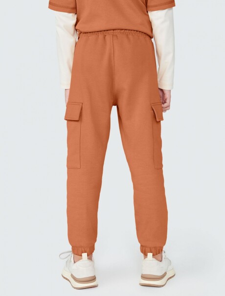 PANTALÓN BABUCHA INFANTIL CON BOLSILLOS MARRÓN