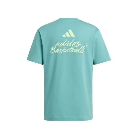 REMERA adidas BASKETBALL GRAPHIC TEE Turquoise