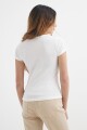 Remera básica cuello redondo BLANCO