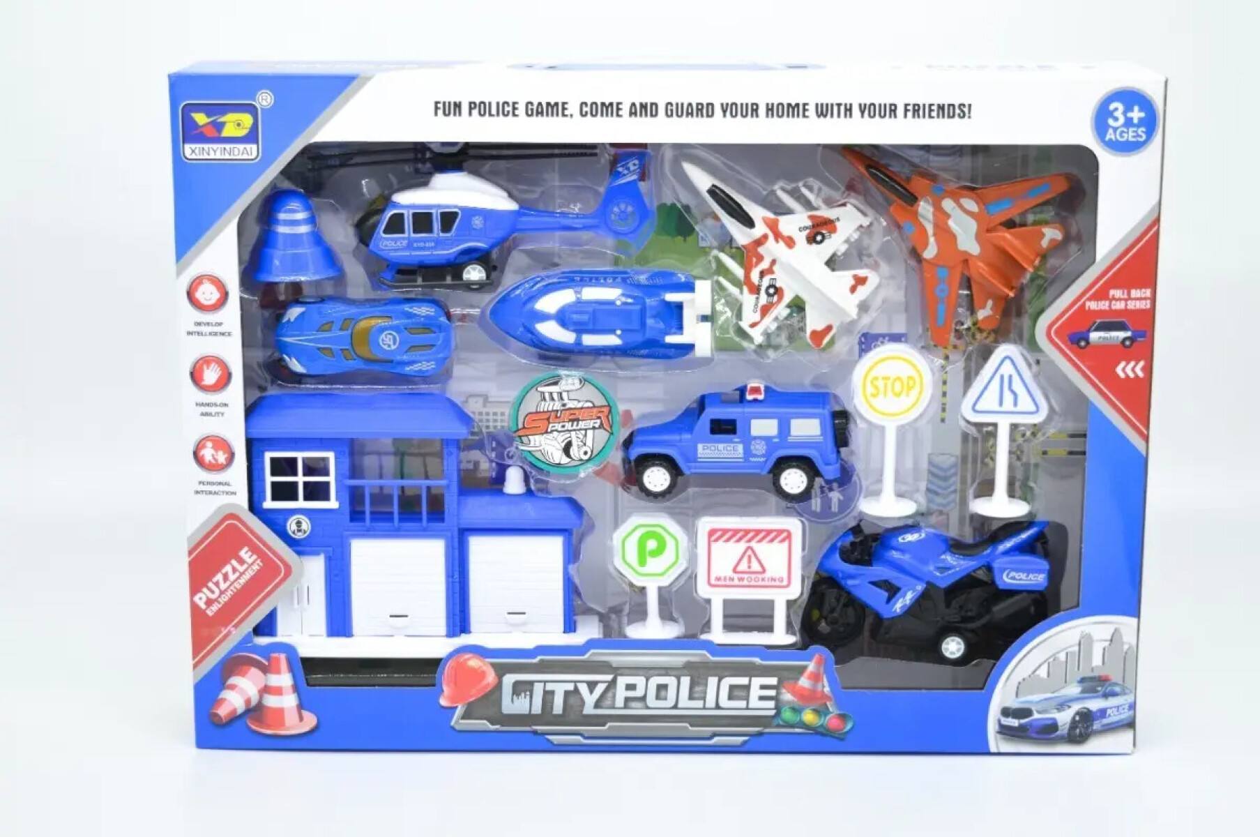 Set de Policía con Vehículos y Accesorios – City Police 
