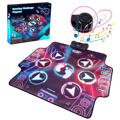 Alfombra Baile Interactiva Dance Mat Luz Bluetooth Alfombra Baile Interactiva Dance Mat Luz Bluetooth