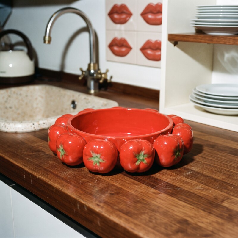 Bowl fuente de cerámica tomates Bowl fuente de cerámica tomates