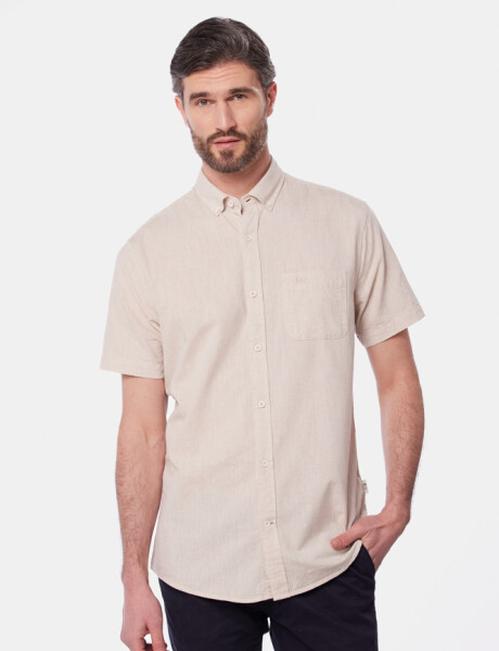 CAMISA DE LINO Beige