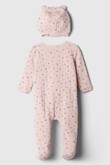 Set Astronautra Y Gorro Bebé Feather Pink