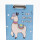 TABLA CON PINZA ANIMALS 22X31CM CELESTE