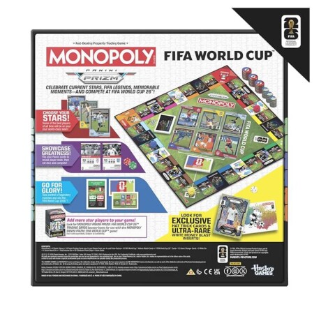 Monopoly Panini Prizm Copa Mundial de la FIFA 2026 Monopoly Panini Prizm Copa Mundial de la FIFA 2026