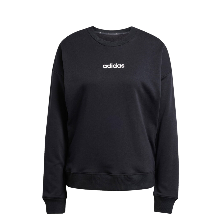 Buzos Adidas Essentials Linear Femenino Negro - Blanco