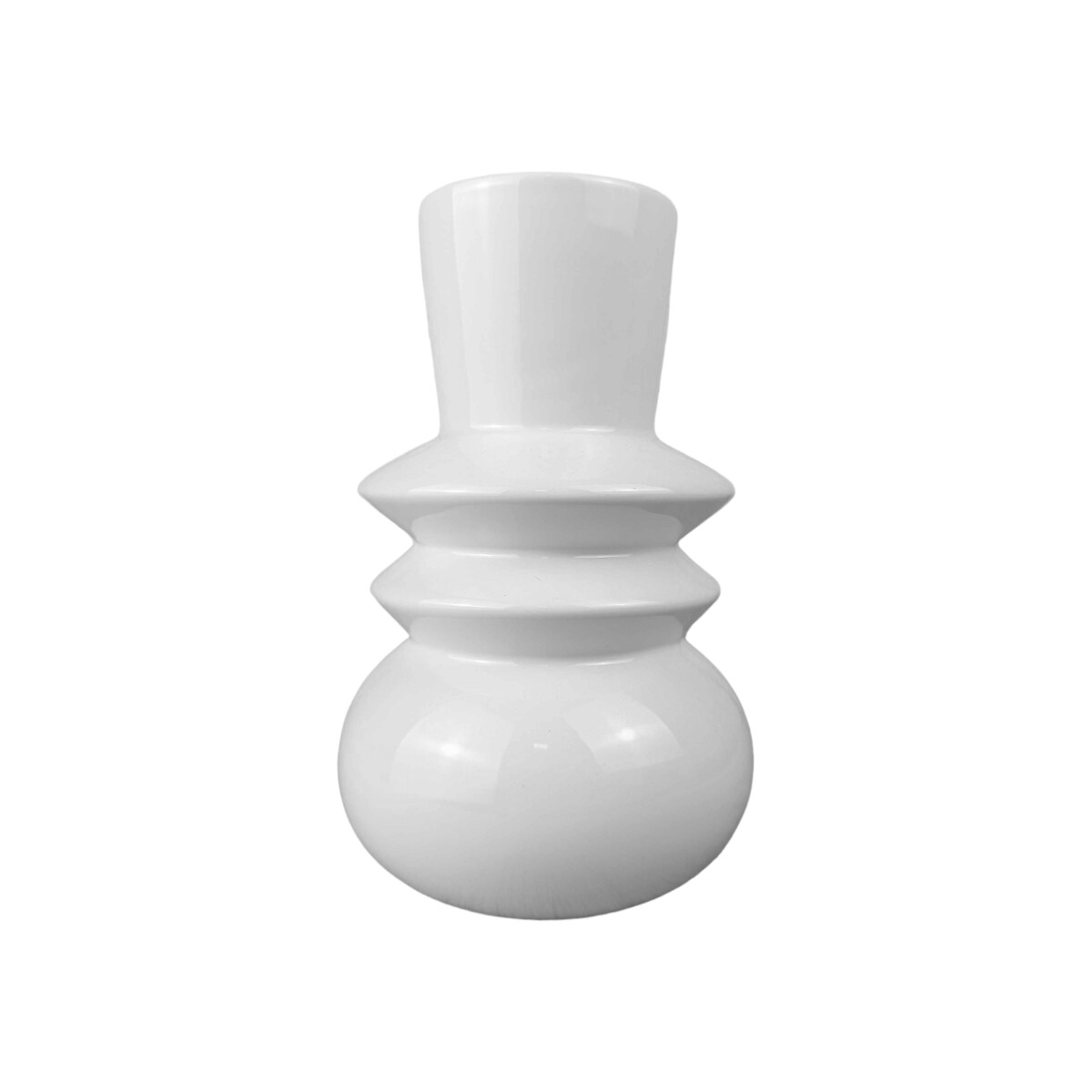 Florero jarrón de cerámica Ovo blanco 