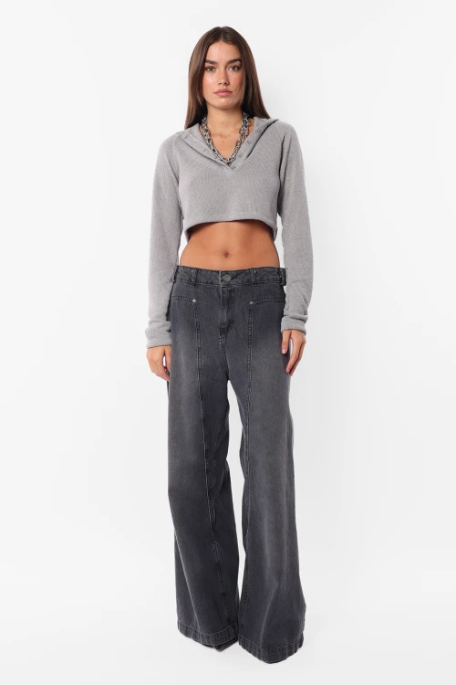 Top Doublet Gris