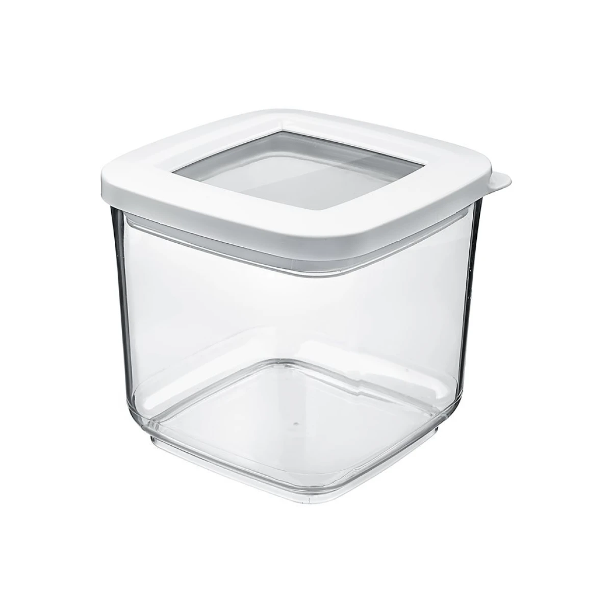 RECIPIENTE CUADRADO "TERRA"750ML P/ALIMENTOS SECOS 11x11x10cms 