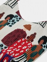 Bolso De Hombro De Nylon Bolsa Interior crudo