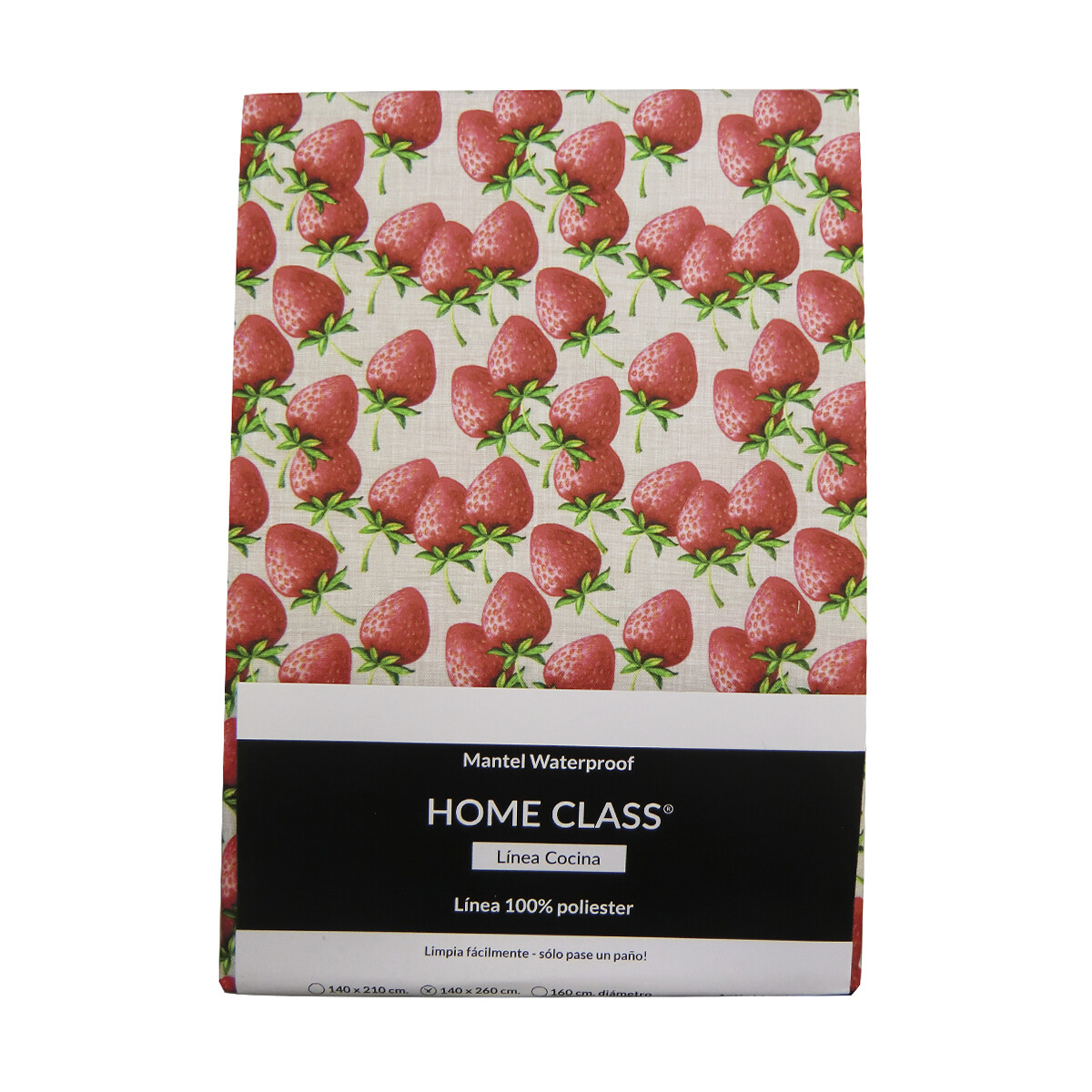 Mantel Redondo Waterproof Home Class 160 cm - 3672 FRUTILLAS 