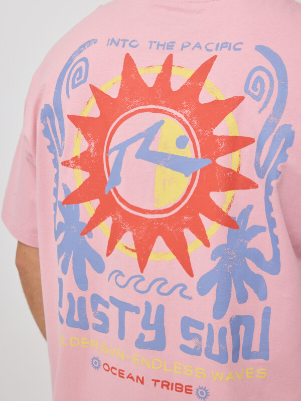 T-SHIRT EXAVI RUSTY Rosa Claro