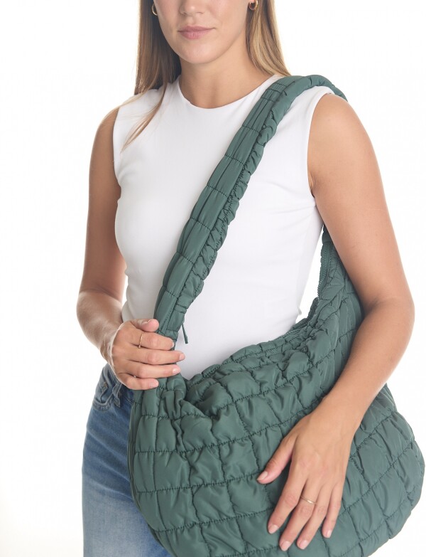 Bolso Capitoneado VERDE OSCURO