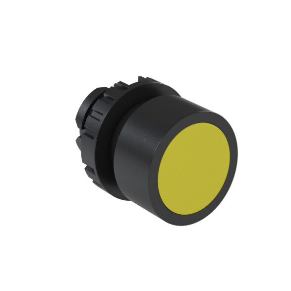 Cabezal pulsador rasante amarillo Ø22mm IP66, BF3 WE5013