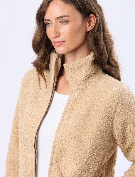 CAMPERA DE CORDERITO Beige