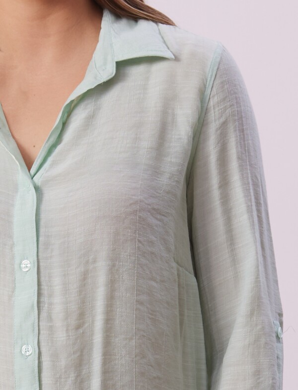 Camisa Larga VERDE CLARO