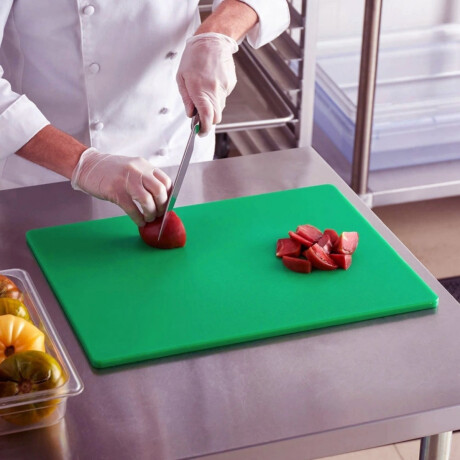 Tabla de corte polietileno verde 300 x 450 x 13 mm Tabla de corte polietileno verde 300 x 450 x 13 mm
