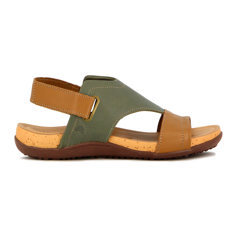 Sandalia Country Mujer Con Pulsera Ambar-oliva