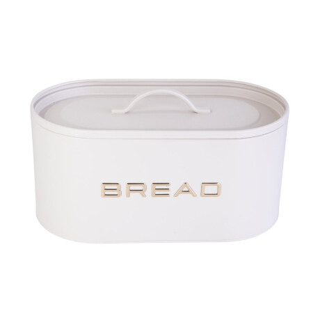 Panera de metal ovalada con tapa Beige Panera de metal ovalada con tapa Beige