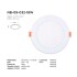 Plafon Panel Embutir 18W Luz Blanca Calida Redondo Techo Variante Color Blanco