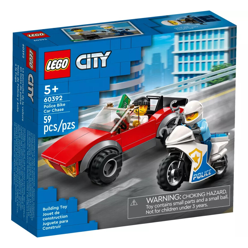 Lego City Moto De Policía Y Coche A La Fuga 60392 Lego City Moto De Policía Y Coche A La Fuga 60392