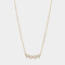 Cadena Corta con Dije Con corazón Collar Con Corazones - Dorado