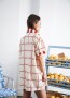 Vestido Mosaico Crudo