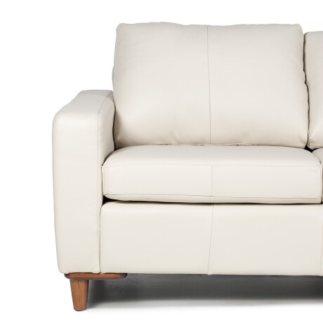 Rinconera Sevilha - Cuero Natural - Chaise Derecho 1000 (Off White)