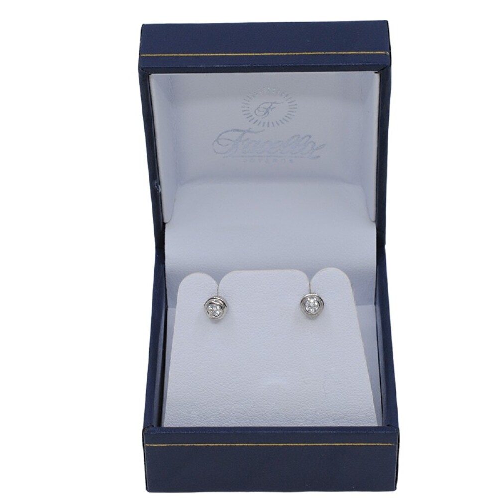 Caravanas En Oro 18K Y Brillantes Caravanas En Oro 18K Y Brillantes