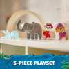 Jungle Pups Paw Patrol Marshall, Skye y elefante