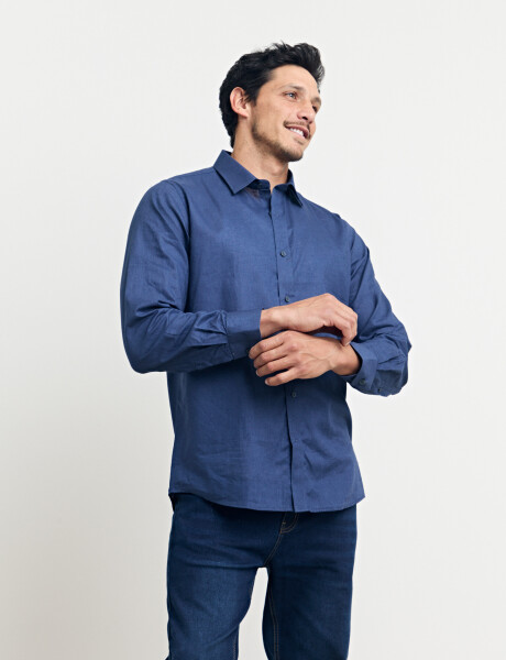 012582 CAMISA HARRY Azul Piedra