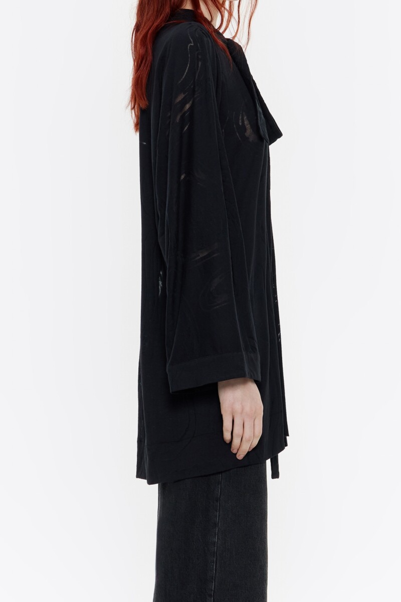 CAMISETA LARGA MIRRORS Negro