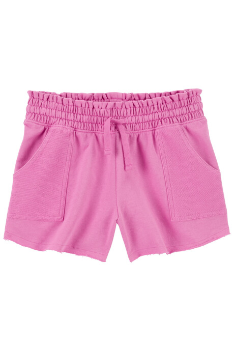 Short de algodón, con cordón, rosado Sin color