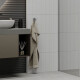 PERCHA ZINC METAL BRILLO COLOR CROMO PARA BAÑO CROMO
