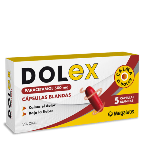 Dolex 500mg 5 Cápsulas Blandas Dolex 500mg 5 Cápsulas Blandas