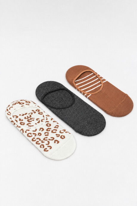 Medias Invisible Candico, Pack X 3 Color Unico