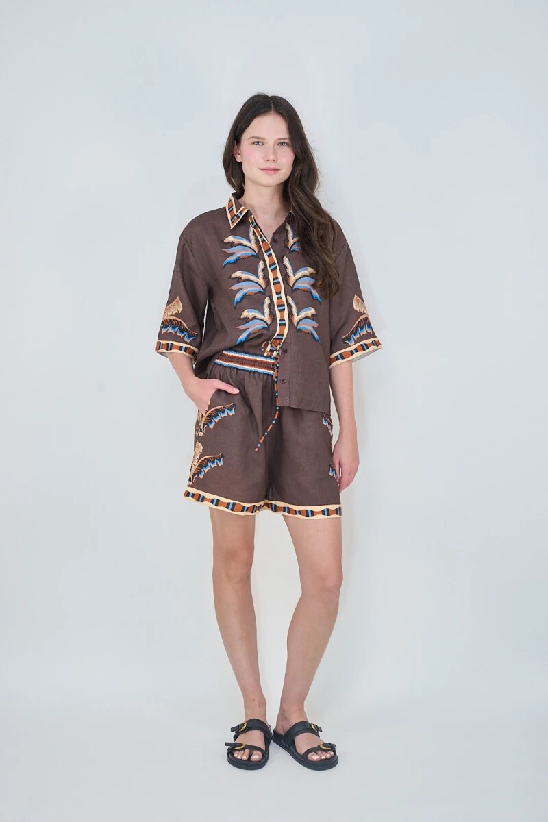 SHORT BALI Marron