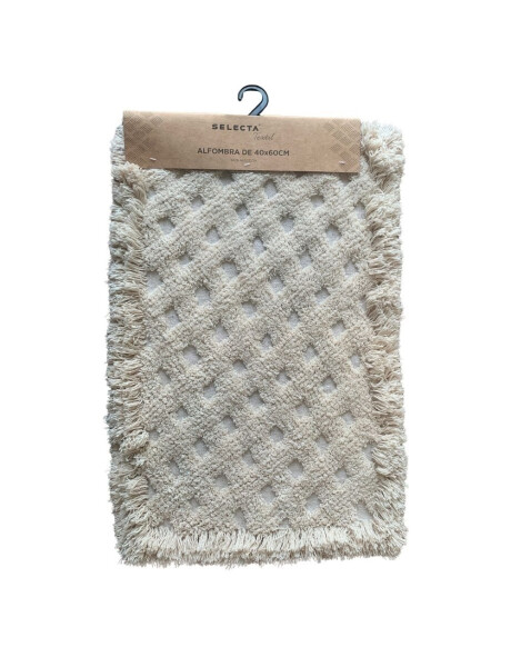 ALFOMBRA RECT DOS TEXTURAS NATURAL. 40x60CM ALFOMBRA RECT DOS TEXTURAS NATURAL. 40x60CM