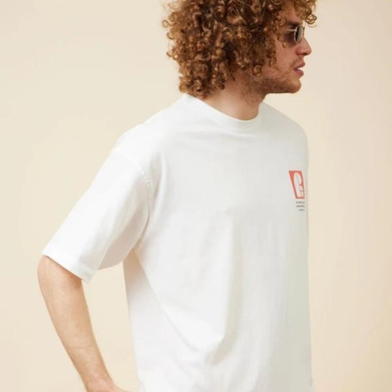 Remera Hombre M/C Alg.C/Estam.E/Espal. Rusty Blanco