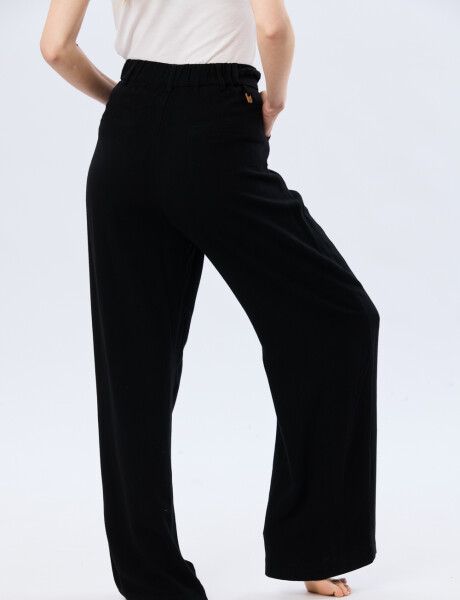 PANTALÓN DE LINO Negro